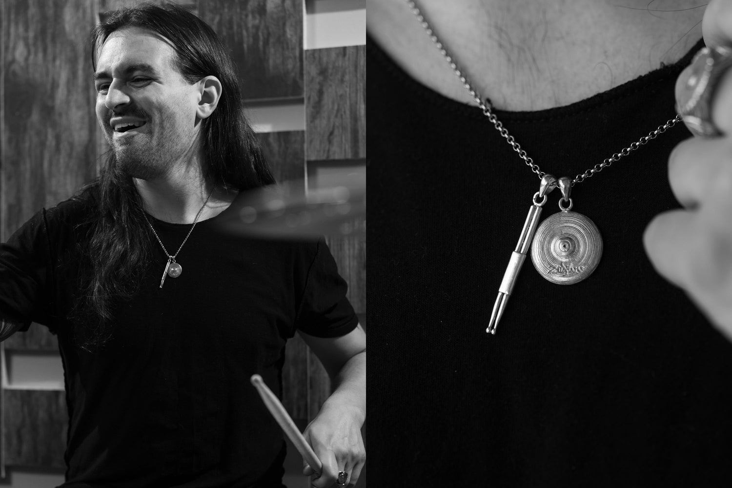 Key x Zildjian Handcrafted Sterling Silver Men's Pendant with Brass  Details – Clocks and Colours