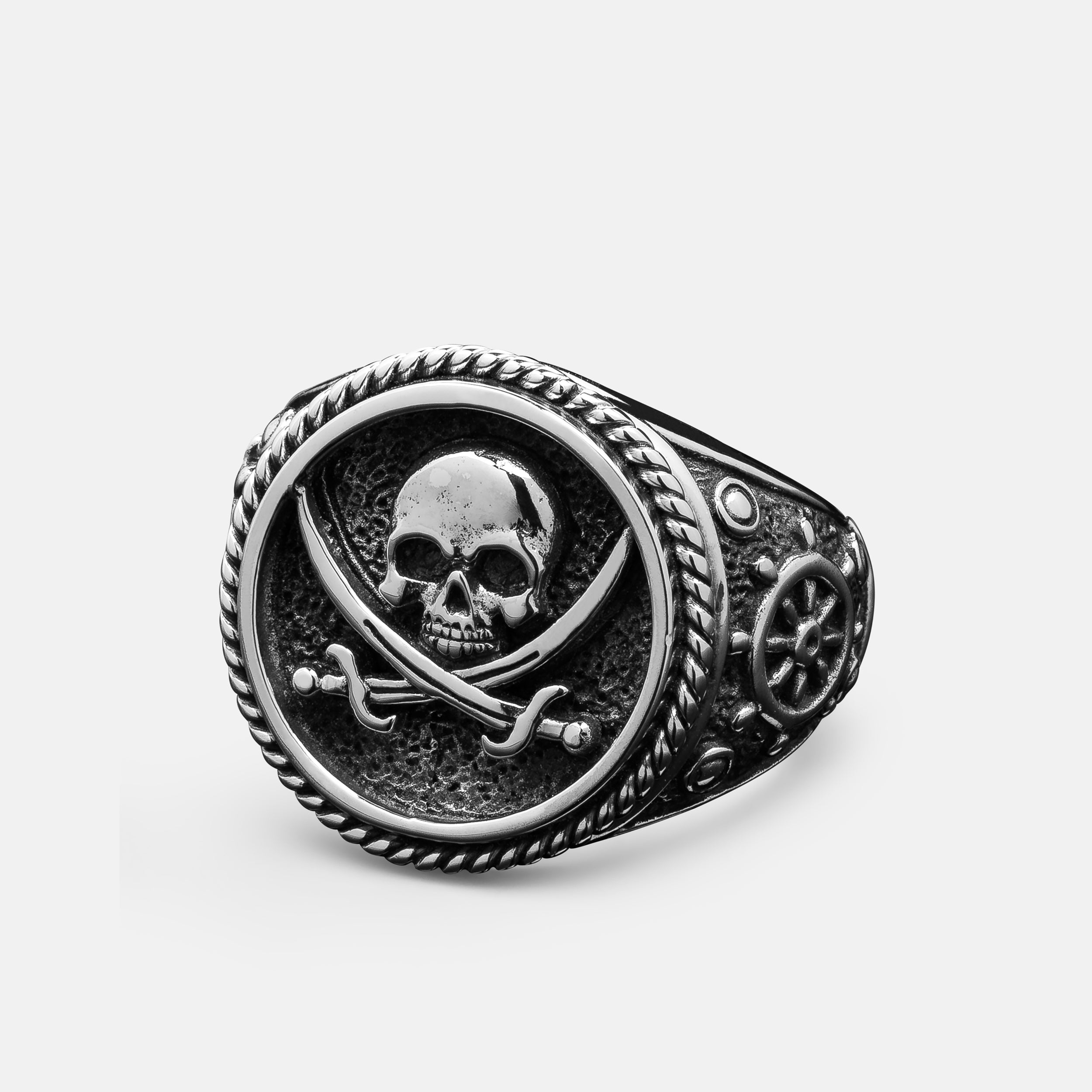 999 Silver Resizable Skull Ring, cheapest Mens Resizable Ring, Skull Ring, Pirate Ring, Jolly Rodger Ring, Mens Silver Resizable Rings, Real Silver