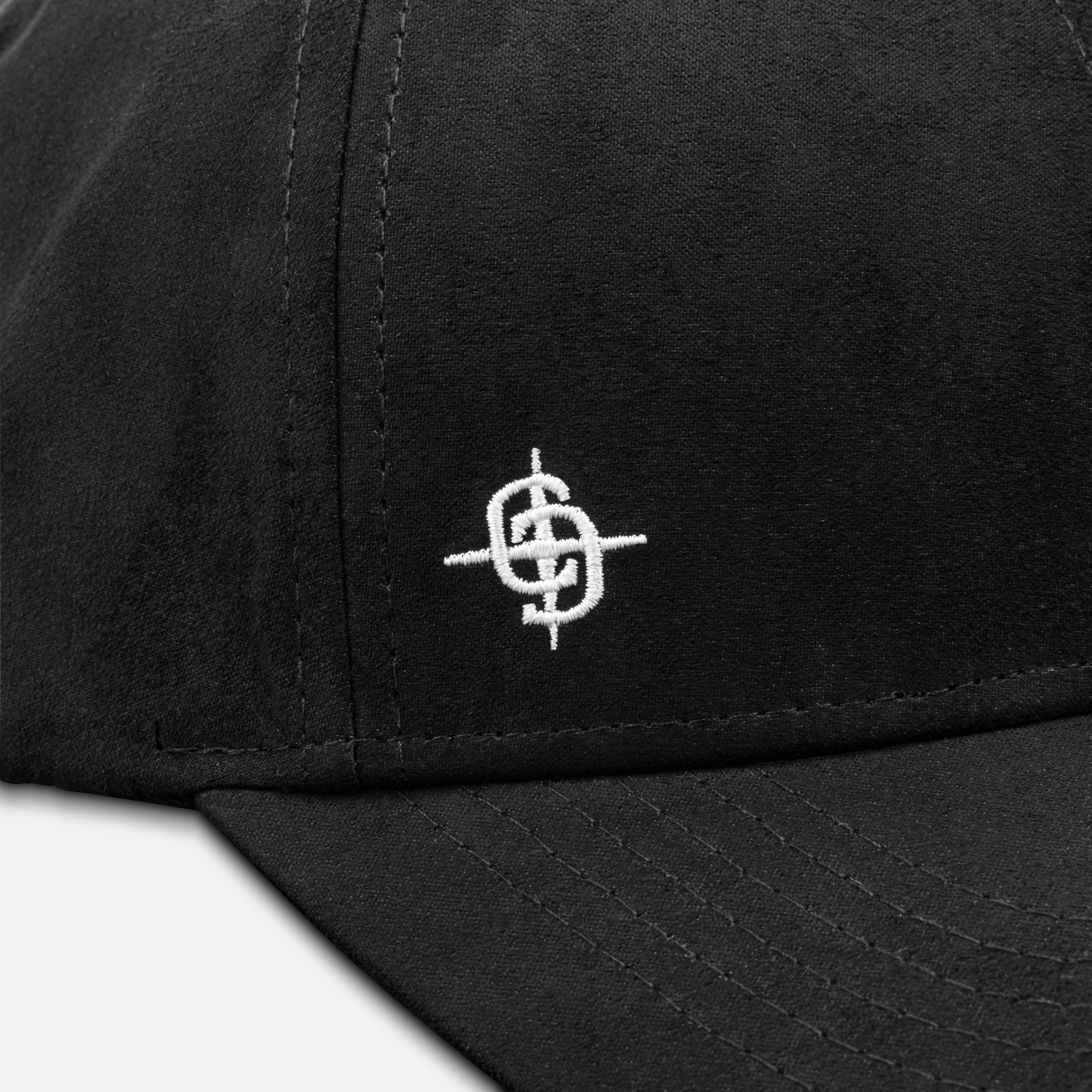 Black monogram hat online