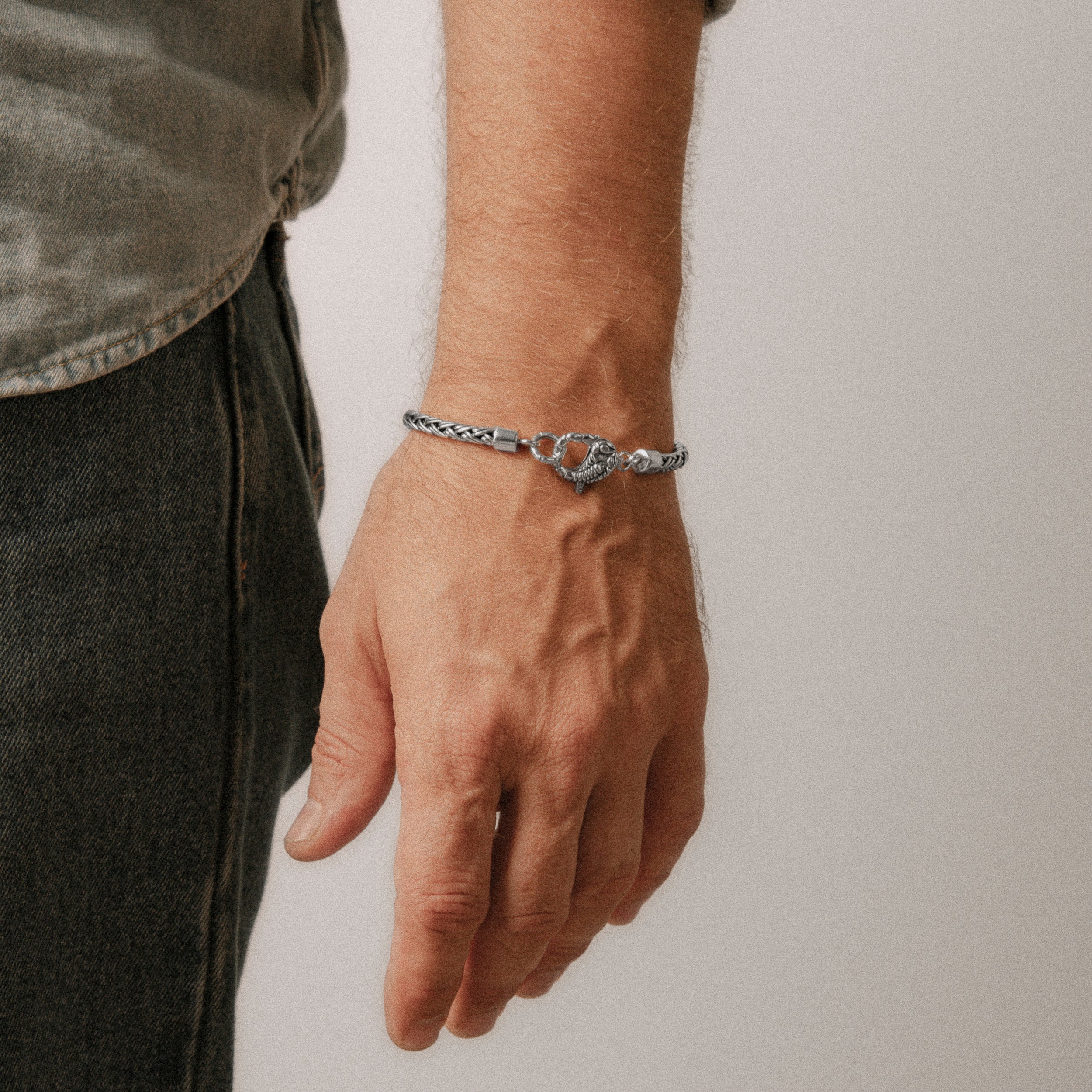 Men's Sterling Silver Bracelets | Clocks & Colours – Clocks and Colours