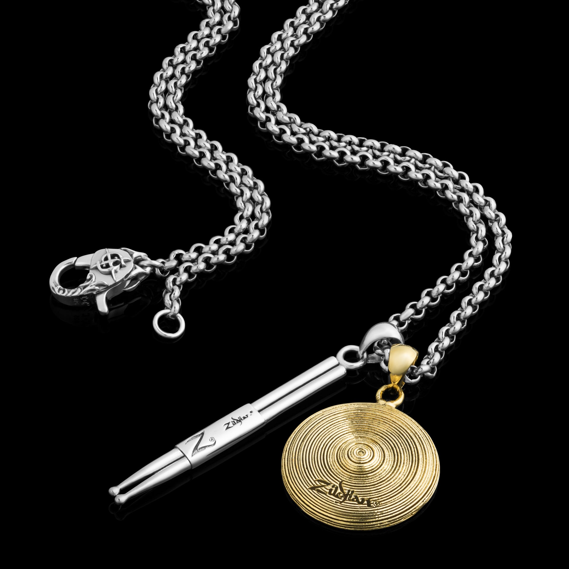 Key x Zildjian Handcrafted Sterling Silver Men's Pendant with