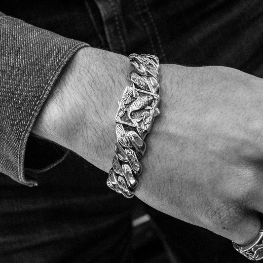 Safeguard Sterling Silver Men's Bracelet – Clocks and Colours